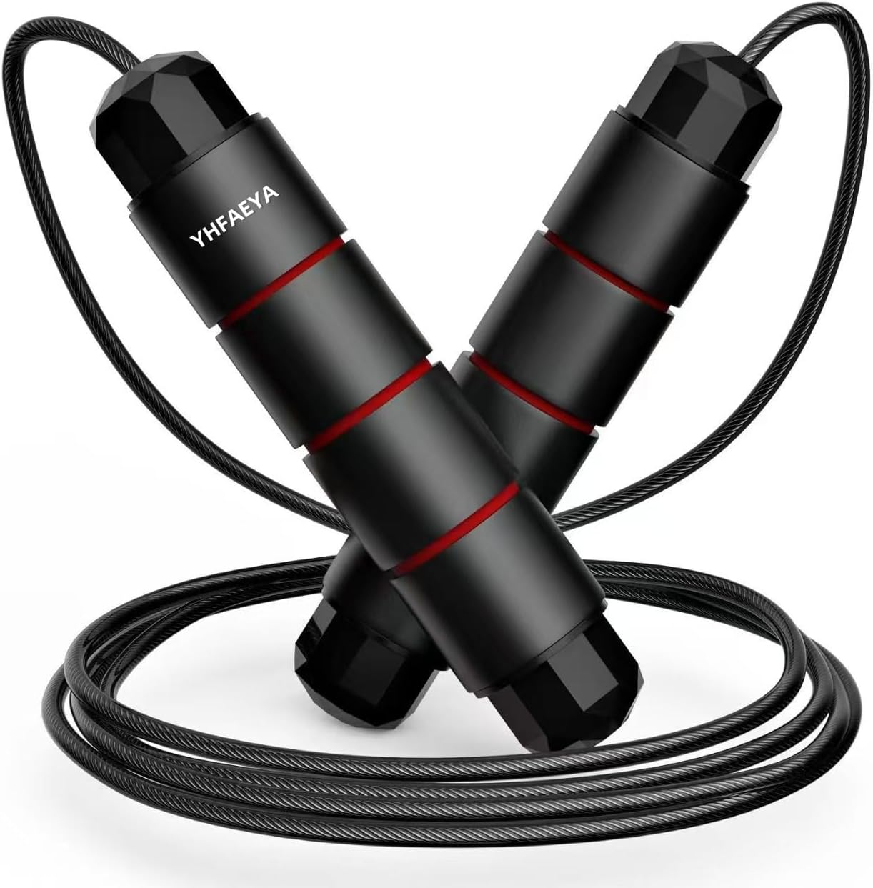 61J3h5nXJlL._AC_SL1280_.jpg Jump Rope, Tangle-Free Rapid Speed Jumping Rope, adjustable jump rope, suitable for women, men, and children, suitable for home gyms, sports and fitness equipment, and slim figures - Image 1