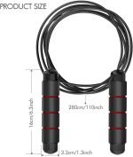 Jump Rope, Tangle-Free Rapid Speed Jumping Rope, adjustable jump rope, suitable for women, men, and children, suitable for home gyms, sports and fitness equipment, and slim figures - Image 3