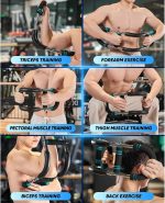 LYKAN Twister Arm Trainer, 40-100lb Adjustable Chest Workout Equipment, Arm Trainer, Twister Arm Trainer, Portable Power Twister Bar, Detachable Design Fitness Anywhere - Image 2