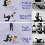 JANUA Pilates Board - Pilates Reformer Set, Multi-Purpose Foldable Pilates Reformer Board for Home, 5 in 1 Pilates Sliding Board - Image 6