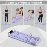 JANUA Pilates Board - Pilates Reformer Set, Multi-Purpose Foldable Pilates Reformer Board for Home, 5 in 1 Pilates Sliding Board - Image 2