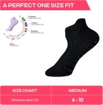 CoolMate Pilates Socks with Grips for Women, Non Slip Yoga Socks - Image 9
