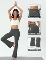 AB-Eleven Women's Yoga Pants Bootcut Flare Leggings Bell Bottom Leggings - Image 5