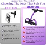 Multifunction Tension Rope, 6-Tube Elastic Yoga Pedal Puller Resistance Band, Natural Latex Tension Rope Fitness Equipment, for Abdomen/Waist/Arm/Leg Stretching Slimming Training - Image 6