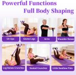 Multifunction Tension Rope, 6-Tube Elastic Yoga Pedal Puller Resistance Band, Natural Latex Tension Rope Fitness Equipment, for Abdomen/Waist/Arm/Leg Stretching Slimming Training - Image 5