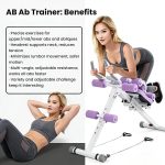 Ab Workout Equipment,6 in 1 Workout Equipment,Home Gym Equipment,Fitness equipment, Foldable, Knee Protection, Pulling the rope,WorkoutFor Stomach Workout,For Women/Men(350LB) - Image 2