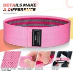 Renoj Resistance Bands for Working Out: 3-Set Professional Exercise Bands for Pilates, Yoga, Home Gym, Booty, Leg Training | Heavy/Medium/Light Fabric Loops for Women Men - Image 4