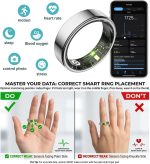 COLMI Smart Ring for Women, AI Health Tracker & 5ATM, R02. (Silver, 7#) - Image 7