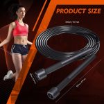 14 Pack Adjustable PVC Jump Rope for Cardio Fitness - Versatile Jump Rope for Women Men Kids Christmas Gift -Tangle-Free for Keeping Fit, Training, Workout - Image 2