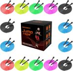 14 Pack Adjustable PVC Jump Rope for Cardio Fitness - Versatile Jump Rope for Women Men Kids Christmas Gift -Tangle-Free for Keeping Fit, Training, Workout